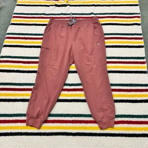 Figs jogger scrub pants mauve dusty pink size XXL